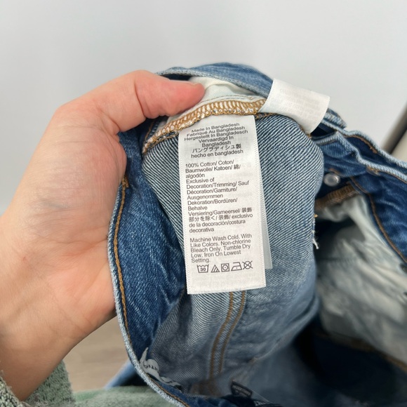 J. Crew Factory Premium Edition Slim Boyfriend Patchwork Jeans Button Fly - Picture 8 of 9